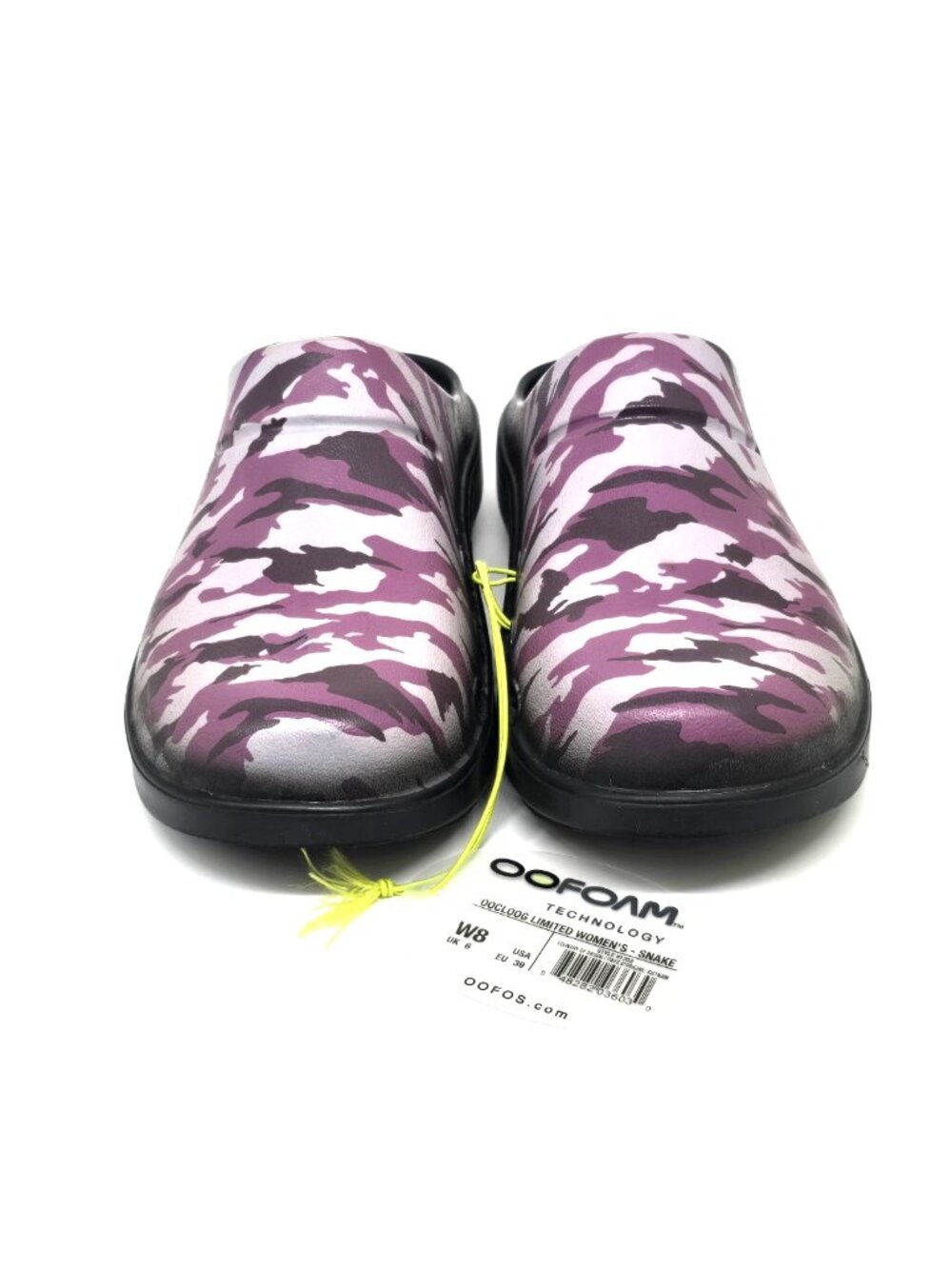 OOFOS OOcloog Limited Edition Purple Camo Clogs Women's Size 8 Unisex - Picture 4 of 12